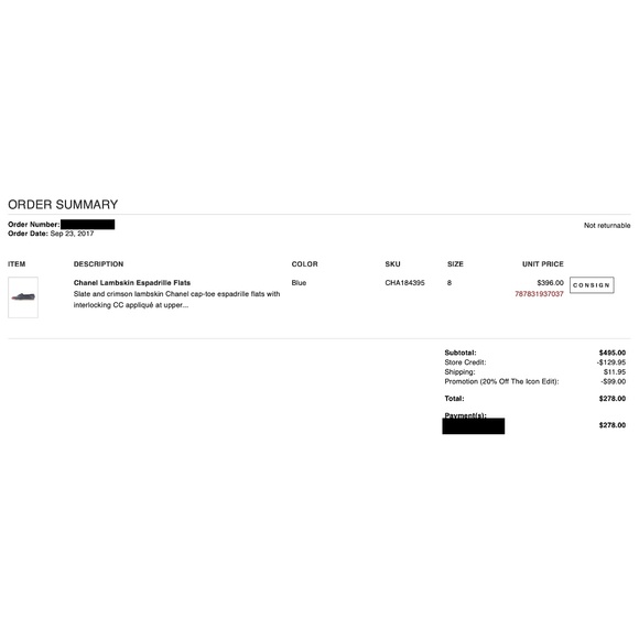 CHANEL CC Blue Red Lambskin Leather Espadrilles Flats Loafers EU 38 fit US 7 - Picture 14 of 14